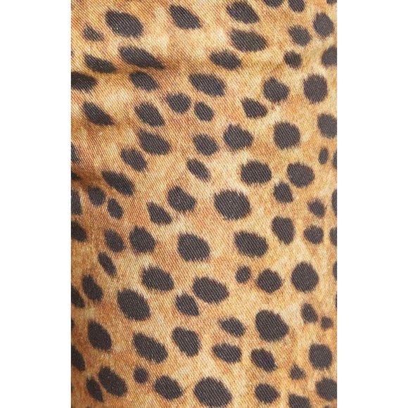 WeWorewhat Stiletto Split Hem Leopard Animal Print Skinny Jeans Size 27 - Picture 12 of 12